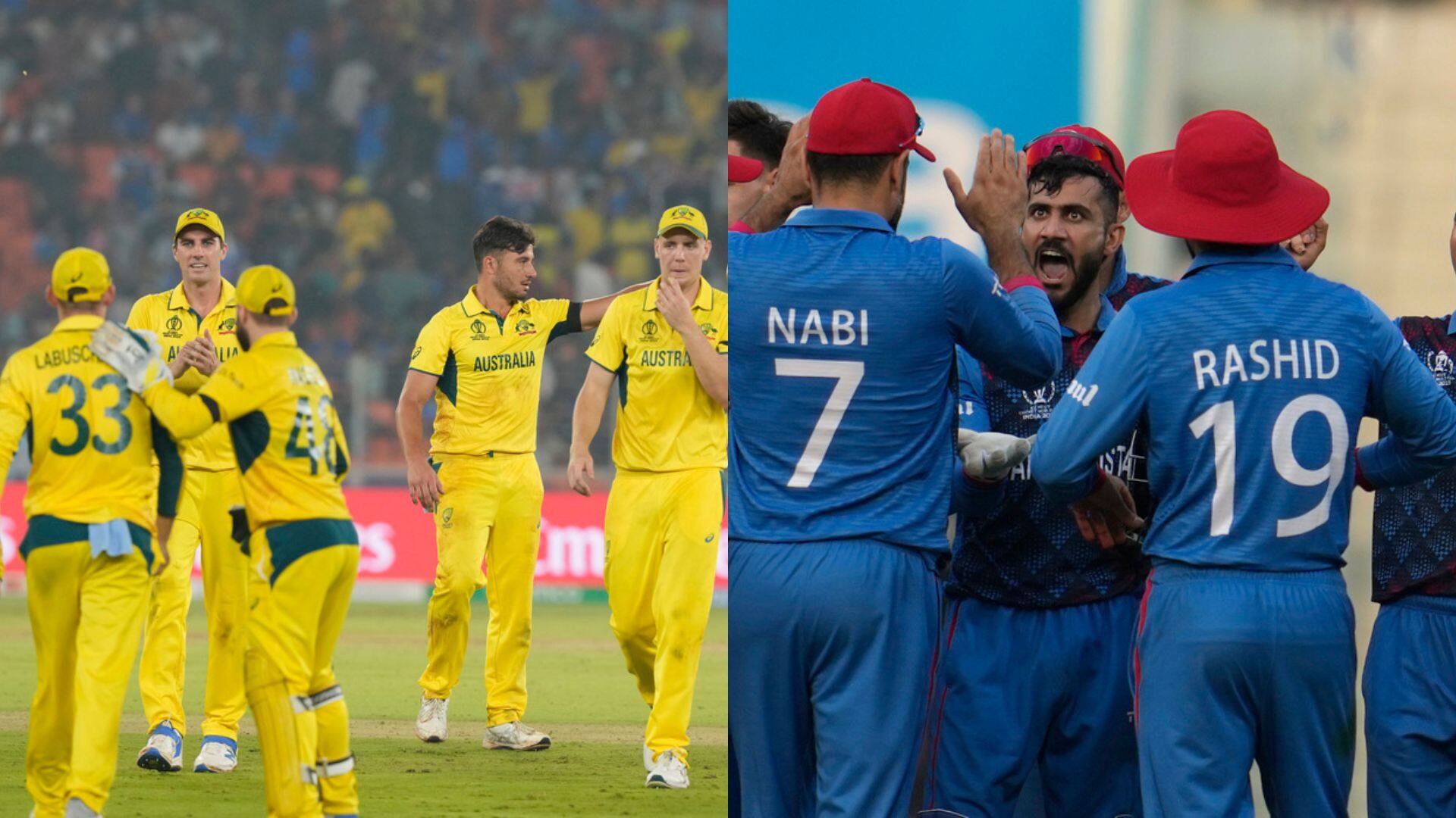 ICC World Cup 2023, Match 39 | Australia Vs Afghanistan Head-To-Head